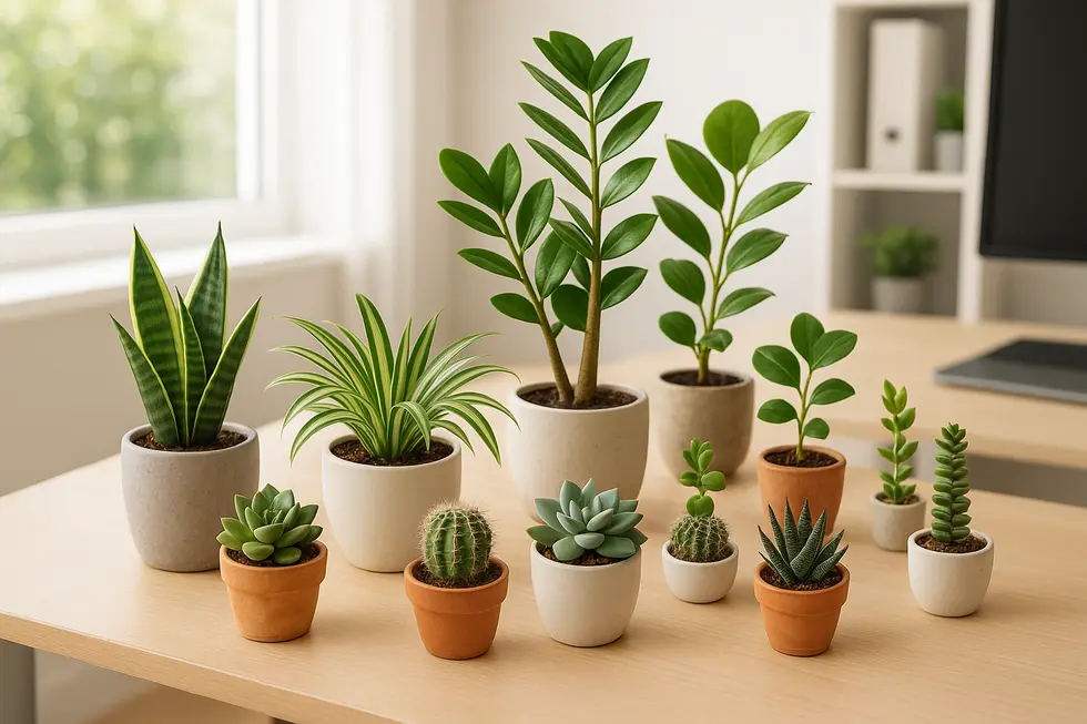 10 cây mini để bàn phù hợp đa dạng không gian văn phòng từ ánh sáng yếu đến môi trường máy điều hòa.